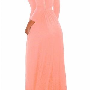 Pink maxi dress